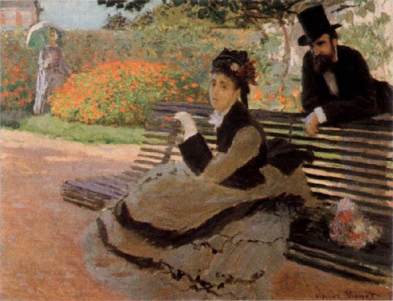 Claude Monet The Bench